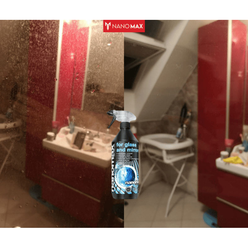 UNIVERSAL CLEANING KIT, Professional Nano Detergent for universal tiles, stone floors 1L + Professional Detergent for windows and stainless steel 1L