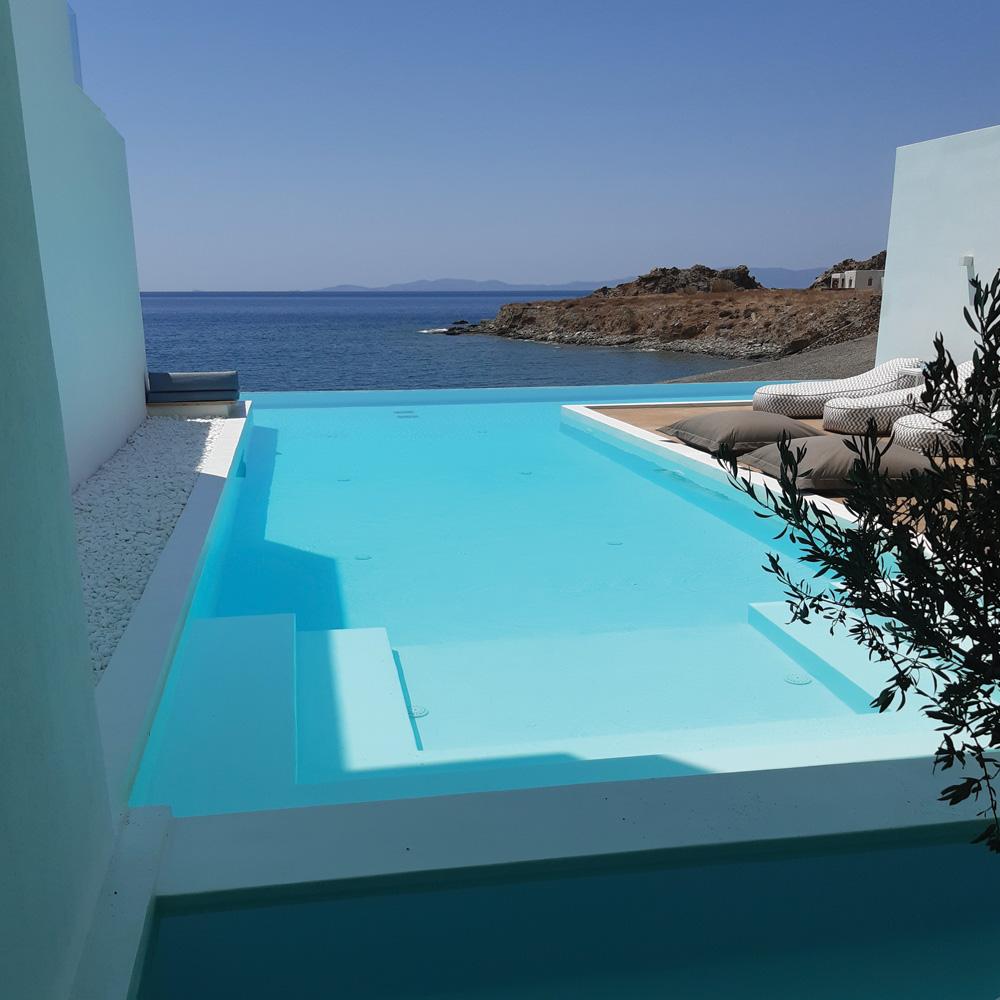 Vopsea epoxidica bicomponent, pentru piscine, pe baza de solvent, SurfaPaint Epoxy Enamel, Nanophos 5L