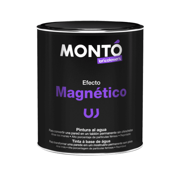Vopsea cu Efect Magnetic pentru pereti din beton, tencuiala, lemn dupa grunduire, Monto, 750ml