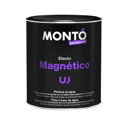 Vopsea cu Efect Magnetic pentru pereti din beton, tencuiala, lemn dupa grunduire, Monto, 750ml