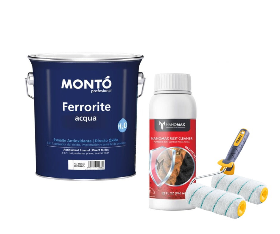 KIT PROTECTIE METAL Curățare RUGINA Eliminare si Protectie - Nanomax