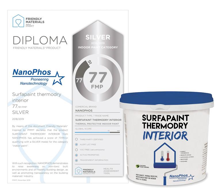 Vopsea Termoizolantă Interior Nano SurfaPaint ThermoDry Alba 10L - Nanomax
