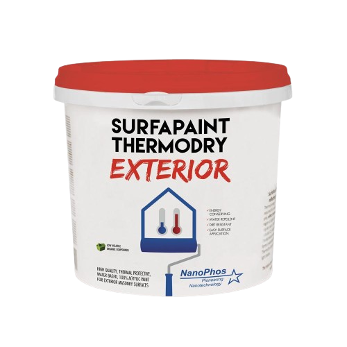 Exterior Thermal Insulation Paint, Nano SurfaPaint ThermoDry, White, 10L