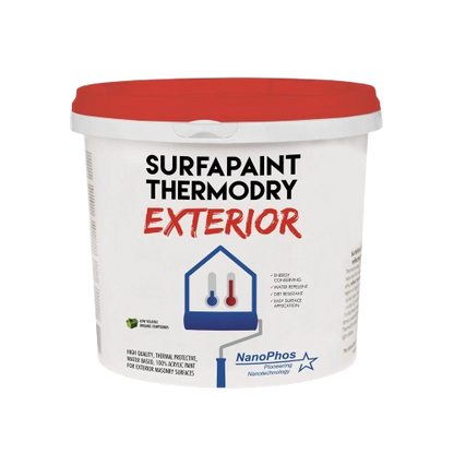 Exterior Thermal Insulation Paint, Nano SurfaPaint ThermoDry, White, 10L