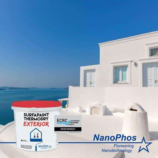 Exterior Thermal Insulation Paint, Nano SurfaPaint ThermoDry, White, 10L